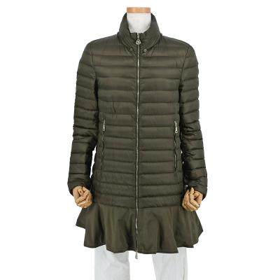 MONCLER レディースダウンコート、ダウンジャケット（色：カーキ系
