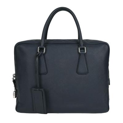 bochan✨PRADA ビジネスバッグ 黒 サフィアーノレザー 三角ロゴ PRADA ビジネスバッグ 三角ロゴ サフィアーノレザー ブラック A4収納可能