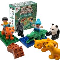 ブロック おもちゃ デュプロと同じサイズの動物セット Sunwards公式 デュプロ互換 アンパンマンブロック (ジャングルセット) | Sunwards公式