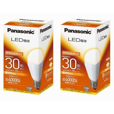 Panasonic電球30個 Panasonic LDS100V36W・W・2 ホワイト ミニ電球 40形 E17口金