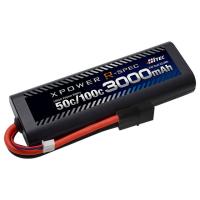 XPOWER R-SPEC Li-Po 7.4V 3000mAh 50C/100C タミヤタイプコネクター [XPR3000-RT-B]] | スーパーラジコンYahoo!店