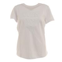 ゲス（GUESS）（レディース）エンボスロゴ 半袖Tシャツ YM2K8406 KWHT | SuperSportsXEBIO Yahoo!店