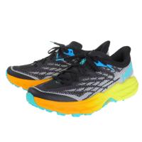 ホカ（HOKA）（メンズ）ランニング シューズ スピードゴート5 レギュラー ブラック イエロー 1123157-BEPR スニーカー トレイル クッション性 軽量 厚底 | SuperSportsXEBIO Yahoo!店