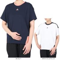 アディダス（adidas）（レディース）シーズナル スポーツウェア ルーズフィット カラーブロック 半袖Tシャツ JSY14 | SuperSportsXEBIO Yahoo!店