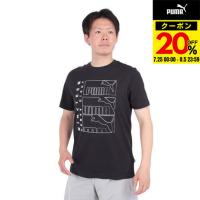 プーマ（PUMA）（メンズ）グラフィックス トリプル NO1 ロゴ 半袖 Tシャツ 681156 01 BLK | SuperSportsXEBIO Yahoo!店