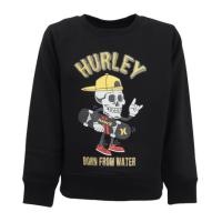 ハーレー（HURLEY）（キッズ）ジュニア オーバーサイズド スカル ヘッド スウェット クルー BCFL242004-BLK | SuperSportsXEBIO Yahoo!店