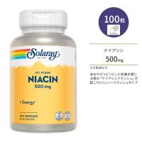 ソラレー ノーフラッシュ ナイアシン 500mg ベジタブルカプセル 100粒 Solaray Niacin, No Flush 500mg ビタミンB3 | 米国サプリのNatural Harmony