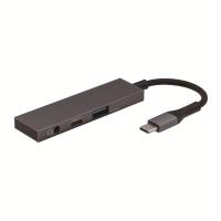 Digio2 Type-C USB3.2Gen1+2.0 2ポート交換ハブ 3.5mm4極付 [STIX] UH-C3433GY | Mono Natural(インボイス登録店)