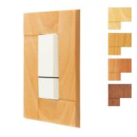 スイッチ・コンセントプレート 1連 PXP-WS型 スガツネ工業 SUGATSUNE 1個 LAMP ランプ プレミアムウッドSQシリーズ 天然木 取付ねじが見えない | 金物太郎ヤフー店