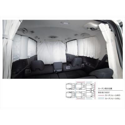 C27 セレナ　純正オプション　カーテン　リア5面 C27 セレナ 純正オプション カーテン リア5面 日産(純正) リア