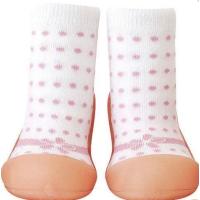 Babyfeet/ベビーフィート(Ribbon-Pink)11.5cm 　赤ちゃんのためのトレーニング・ルームシューズ　 | Toys雑貨SUZUYA