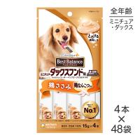 【15g×4本×48袋】ユニ・チャーム ベストバランス おやつ ミニチュア・ダックスフンド用 鶏ささみ 鶏なんこつ入り (犬・ドッグ) | スイートペットYahoo!店