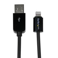 2m iPhone/ iPod/ iPad対応Apple Lightning-USBケーブル Apple MFi認証取得 ライトニング 8ピン(オス)-USB A(オス) 充電&amp;同期用ケーブル ブラック USBLT2MB | シネックス ストア アウトレットモール