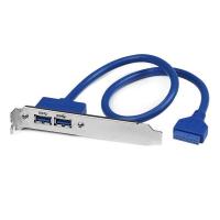 マザーボードピンヘッダー接続USB 3.0 2ポート増設ケーブル PCIブラケット付き 2x USB タイプA メス - IDC 20ピン メス USB3SPLATE | シネックス ストア アウトレットモール