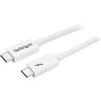 Thunderbolt 3 ケーブル (20Gbps) 1m ホワイト USB Type-C/DisplayPort互換 4K/60Hz TBLT3MM1MW | シネックス ストア アウトレットモール