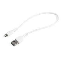 StarTech.com 高耐久Lightning-USB-Aケーブル 30cm/ホワイト/アラミド繊維補強/iPhone、iPod、iPad対応/Apple MFi認証 RUSBLTMM30CMW | シネックス ストア アウトレットモール