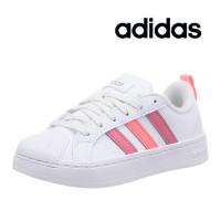 スニーカー キッズ ジュニア レディース アディダス adidas ストリートチェック K 靴 紐 女の子 GZ3620 フットウェアホワイト/アシッドレッド/ローズトーン 白 | 暑寒岳