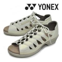 YONEX ヨネックス 靴 サンダル シューズ パワークッション SDL14 パールホワイト 白 衝撃吸収 サイドファスナー 靴幅3.5E 紐靴 婦人 レディース | 暑寒岳