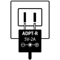 ADPT-R　ACアダプター・入力：AC100V-240V・出力： 5V-2A・極性：センター(+)・プラグ：外形4.0mm内径1.7mm(EIA2) | システムサコム工業 ヤフー店