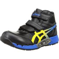 アシックス asics 安全靴/作業靴 25.0cm ウィンジョブ WINJOB CP308AC ブラック×ヴァイブラントイエロー JSAA規格A種 3E相当 ベルトタイプ ハイカット | ダイユーエイト収納ナビ.com