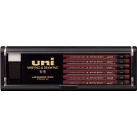 uni(ユニ) 鉛筆 HB 1ダース(12本)　三菱鉛筆 えんぴつ 黒 硬筆 書写 デッサン クロッキー スケッチ UHB | ダイユーエイト収納ナビ.com