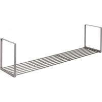 【お取り寄せ】TAKUBO 伸縮パイプ棚 ステンレス TS1-120L　幅90〜120cm 奥行25cm 高さ30cm 吊戸棚 キッチン収納 木ねじ取付タイプ | ダイユーエイト収納ナビ.com