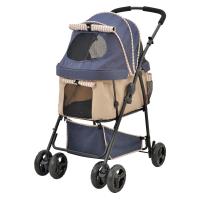 【在庫有・即納】GEX ジェックス わんわんカート 多頭用 DXplus-N デニム柄×ベージュ　犬用 バギー ペットカート キャリー 多頭飼い 最大4頭 25kgまで | ダイユーエイト収納ナビ.com