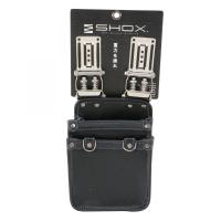 SHOX 薄型腰袋 2段 S SHX-16 工具収納 牛本革製 ツールホルダー | ダイユーエイト収納ナビ.com