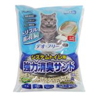 PetPro(ペットプロ) デオフリー システムトイレ用 強力消臭サンド4L　猫用 猫砂 紙製 燃えるゴミで処理できる | ダイユーエイト収納ナビ.com