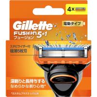 Gillette ジレット フュージョン 電動タイプ 替刃 4個入り　ヒゲ用かみそり シェーバー 髭剃り | ダイユーエイト収納ナビ.com