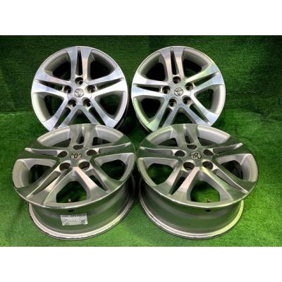 トヨタ 16インチ ホイール 5スポーク GRASS ZX 中古ホイール 4本 6.5J 16インチ PCD114.3 5穴 +38 ハブ73