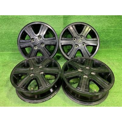 スズキ 14インチアルミホイール 4本セット 4穴 100スタッドレスタイヤ 4本 スズキ純正 14インチ4.5J +50 4H 4穴 PCD 100 アルミホイール 純正