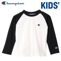 【ポイント10倍】 チャンピオン ラグランロングスリーブTシャツ ロンT 長袖 ベーシック ジュニア キッズ CK-Y403-090 | Szone スポーツ