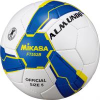 【ポイント10倍】 ミカサ MIKASA サッカー5号貼り 検定球 青/黄 FT552B-BLY FT552BBLY | Szone スポーツ