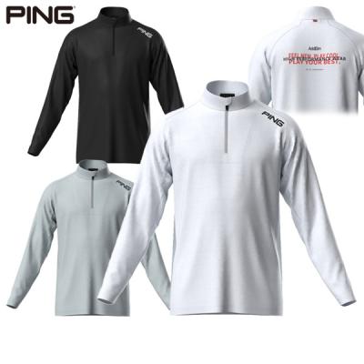 PING ハーフジップ長袖シャツ PING ハーフジップ長袖シャツ ハーフジップ メンズ 長袖（PING