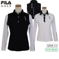ポロシャツ レディース フィラ フィラゴルフ FILA GOLF 2024 春夏 新作 ゴルフウェア 754-540 | t-on ゴルフウェア