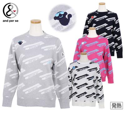 アンパスィ　and per se セーター　ゴルフ　レディース and per se アンパスィ レディース ゴルフウェア 防風モール