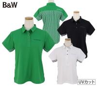 ポロシャツ レディース ブラック＆ホワイト ホワイトライン Black＆White WHITE Line 2024 春夏 新作 ゴルフウェア bls9604wf | t-on ゴルフウェア
