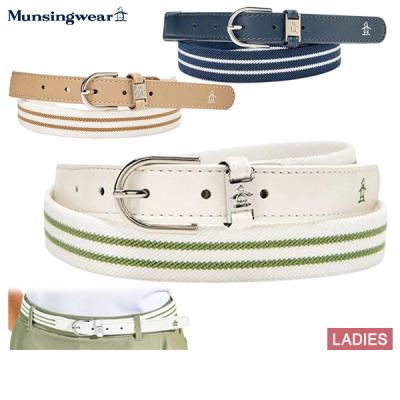 Munsingwear - 【新品】マンシングウェア トップ式ベルト ネイビー×白 ピンドット  レディース F ゴルフウェア Munsingwear Munsingwear ゴルフベルト レディース｜レディースウエア
