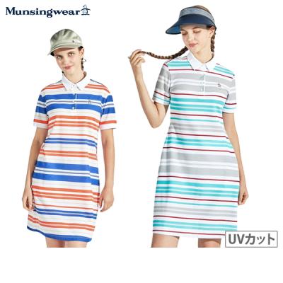 美品　Munsing Wear ゴルフ　ワンピース Munsingwear MUNSING WEAR マンシングウェア 半袖ワンピース 総