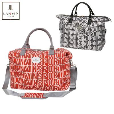 【25周年】 総柄ロゴボストンバッグ LANVIN ランバン シューズ収納袋付 25周年】 総柄ロゴボストンバッグ LANVIN ランバン シューズ収納袋付