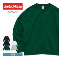 トレーナー メンズ 長袖 UnitedAthle ユナイテッドアスレ 10.0オンス ビッグシルエット クルーネック スウェット (裏パイル) 5205-01 520501 男女兼用 M-XL | 無地Tシャツ Tshirt.st