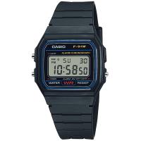 国内正規品 CASIO Collection カシオ コレクション ベストセラー 軽量 薄型 ブラック ユニセックス腕時計 F-91W-1JH | 時計のタイム
