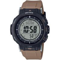 国内正規品 CASIO PRO TREK カシオ プロトレック デジタル デュラソフトバンド タフソーラー ブラウン メンズ腕時計 PRG-30-5JF | 時計のタイム