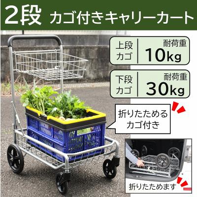 ◎カゴ台車② 緑 かなり綺麗な商品です