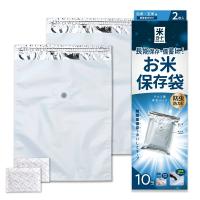 極厚 米ガード ミニ 2枚入 (脱酸素剤2個付属) 環境技研 米保存袋 アルミ製 玄米保管 米袋10kg用 真空パック (北海道、東北、沖縄、離島へは送料見積り)　zm | ザ・タッキーYahoo!店