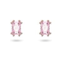 Swarovski Stilla Stud Earrings, Pink Stones in a Rose-Gold Tone Finished Se | タクトショップ