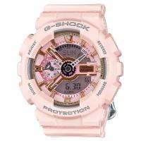 Casio G-Shock Gold and Pink Dial Pink Resin Quartz Ladies Watch GMAS110MP-4 | タクトショップ