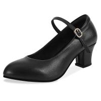 Women's Character Shoes Wedding Ankle Strap Heels Latin Dance Pumps, Black | タクトショップ