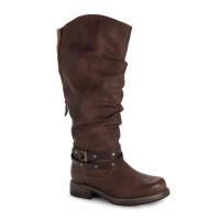 MUK LUKS Women's Logger Victoria Boots, Brown, 6 | タクトショップ